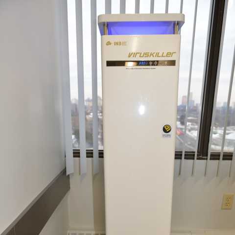 Viruskiller air filtration system (Korean)