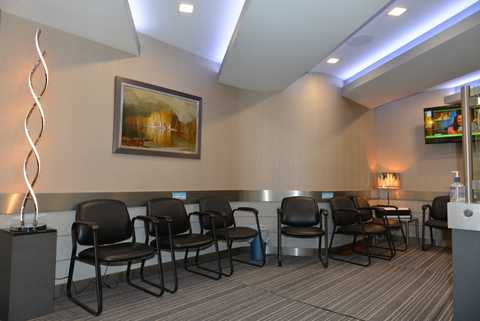 Spacious waiting area